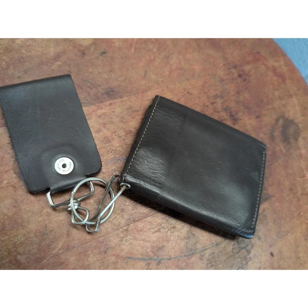 Vintage Arizona Jean Co. Leather Wallet And Pant Loop Brown